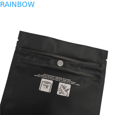 کیسه های Ziplock مقاوم در برابر کودک سیاه و سفید مات