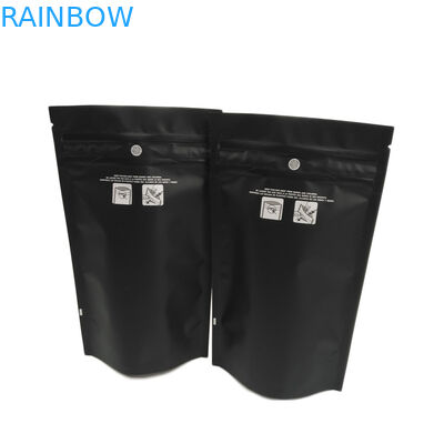 کیسه های Ziplock مقاوم در برابر کودک سیاه و سفید مات