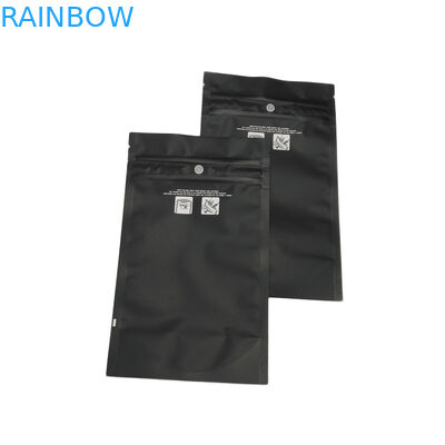 کیسه های Ziplock مقاوم در برابر کودک سیاه و سفید مات