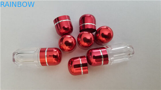 کپسول پلاستیکی قرص بدون پلاستیک بدون کپسول حاوی درپوش فلزی رنگارنگ برای کارتهای سه بعدی