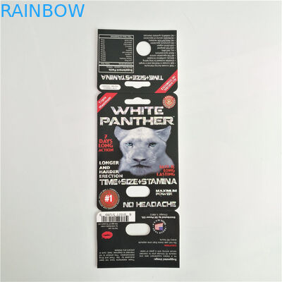 بسته بندی قرص های جنسی 7K Panther بسته بندی کارت های تقویتی زنانه با استفاده از جعبه نمایش
