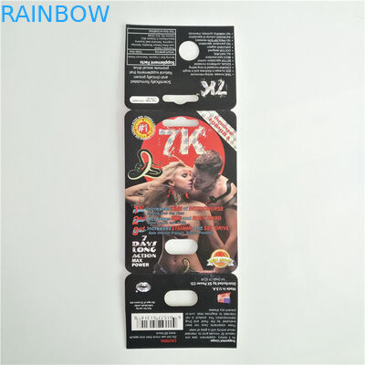 بسته بندی قرص های جنسی 7K Panther بسته بندی کارت های تقویتی زنانه با استفاده از جعبه نمایش