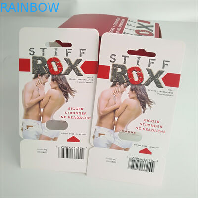 جعبه نمایش جعبه بسته بندی بسته بندی کارت کپسول Stiff ROX Stiff Biodegradable