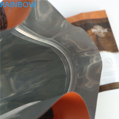 بسته بندی کیسه های چای کیسه ای دوی پاک ایستاده ایستاده روی زیپ چاپ سفارشی