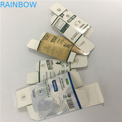 جعبه بسته بندی قلم کاغذ روغنی CBD مقوا لوکس سفارشی