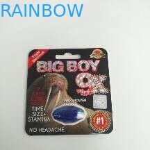 بسته بندی شده کارت تاول زده شده چاپ شده برای پسر بزرگ / کرگدن Mamba برای کپسول / ظروف شکل الماس