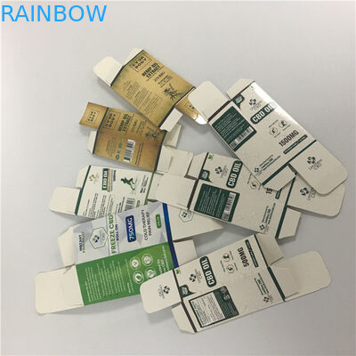 جعبه کاغذ بسته بندی شده بطری روغن ضروری 10ml 30ml بصورت سفارشی چاپ شده