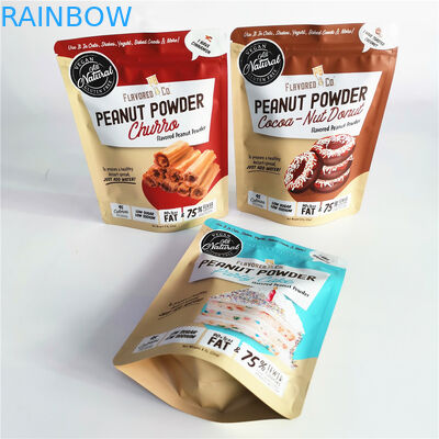 کیسه های ضد آب کیسه فویل آلومینیومی پودر 8oz که برای بسته بندی مواد غذایی سفارشی شده اند