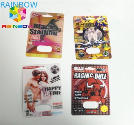 بسته بندی کارت حباب کپسول بسته بندی کارت قرص های جنسی Tiller Power 69 7 3D 6000