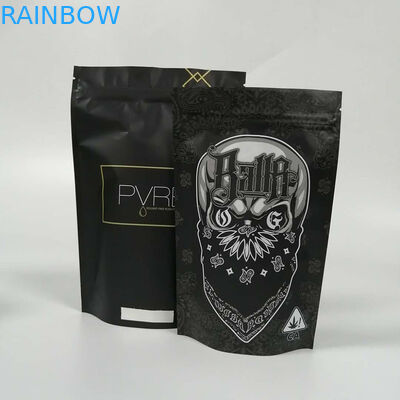 بسته بندی کیسه های پلاستیکی Cbd Medical Cubd اثبات بوی 1 / 4oz 1 / 2oz 1oz با پنجره / زیپ