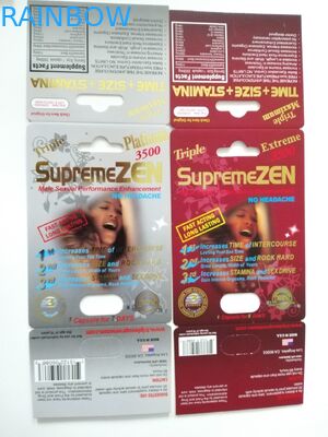 بسته بندی کاغذ کاغذی دارای کارت قدرت سه بعدی با قدرت نر Premier Effect Zen 3D Effective for Tablet Sex