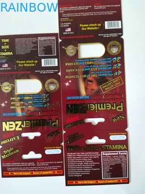 بسته بندی کاغذ کاغذی دارای کارت قدرت سه بعدی با قدرت نر Premier Effect Zen 3D Effective for Tablet Sex