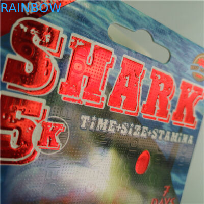 بسته بندی کارت قرص تاول بسته بندی قرص های تقویت کننده نر با گلوله پلاستیکی