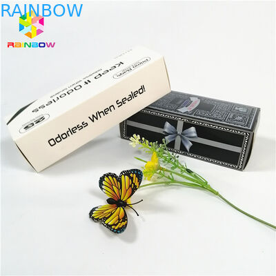 چاپ براق داغ براق آرم با نام تجاری OEM جعبه کاغذ چاپ شده هدیه لوازم آرایشی و بسته بندی مژه های جعبه کارت بسته بندی