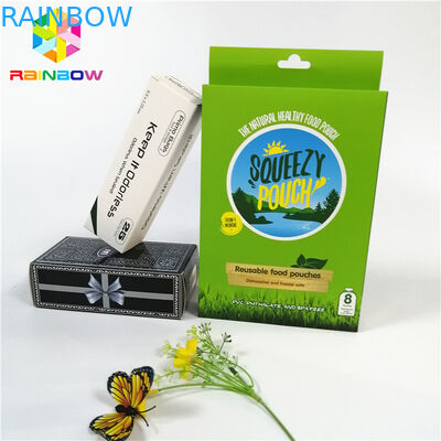 جعبه های کاغذ دیواری UV آرم های رنگی کامل با جعبه بسته بندی لوازم آرایشی و هدیه بطری حلق آویز