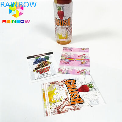 برچسب های رنگی PVC PET منقوش و برچسب آستین برچسب شیشه ای بطری لیوان برچسب استیکر
