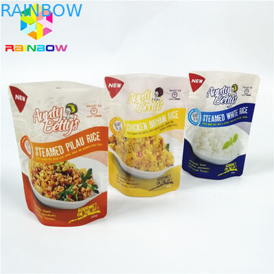 کیسه ایستاده پلاستیکی سفارشی ، کیسه فویل آلومینیومی آرم مقاوم در برابر حرارت