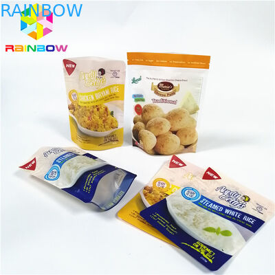 مقاوم در برابر حرارت پخت و پز کیسه های پلاستیکی Retort بسته بندی آرم سفارشی چند لایه چاپ شده
