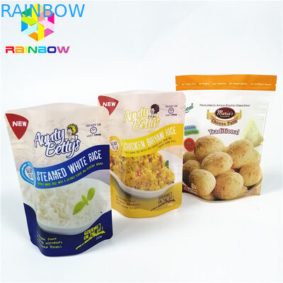 مقاوم در برابر حرارت پخت و پز کیسه های پلاستیکی Retort بسته بندی آرم سفارشی چند لایه چاپ شده