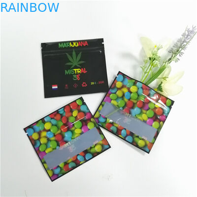 بسته بندی بخور شفاف گیاهی بسته بندی شده کوچک Ziplock یک طرف فویل آلومینیوم پاک