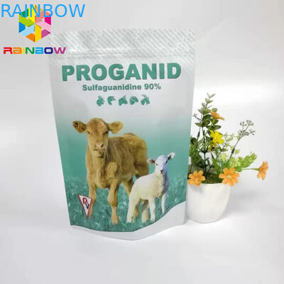 کیسه فویل آلومینیومی پایین Gusset ، کیسه های خوراک دام برای بسته بندی مواد غذایی قابل تحقیق برای حیوانات