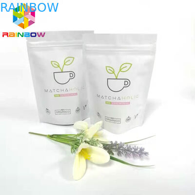 بسته بندی کیسه های چای صبح ، ایستاده تا کیسه های سفارشی براق گواهینامه FDA