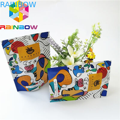 کیسه های کیسه ای کیسه دار Mylar Stand Up Zipper کیسه های بسته بندی قهوه بوی اثبات قابل بازیافت