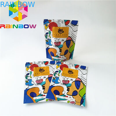 بسته بندی کیسه های پلاستیکی ایستاده Ziplock ، کیسه قهوه فویل آلومینیومی قابل استفاده مجدد