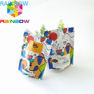 بسته بندی کیسه های پلاستیکی ایستاده Ziplock ، کیسه قهوه فویل آلومینیومی قابل استفاده مجدد