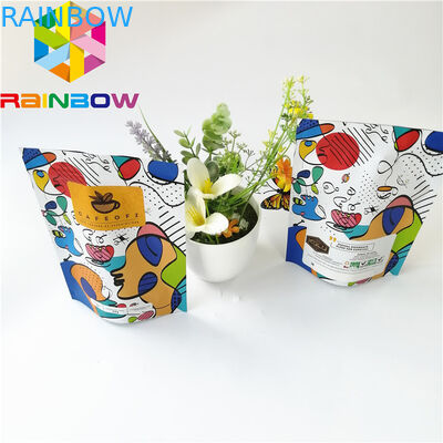 بسته بندی کیسه های پلاستیکی ایستاده Ziplock ، کیسه قهوه فویل آلومینیومی قابل استفاده مجدد