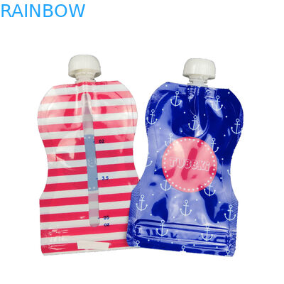 بسته بندی کیسه های مواد غذایی قابل استفاده مجدد بسته بندی شده از مواد چند لایه مواد CMYK رنگ نوشیدنی