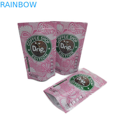 بسته بندی قهوه قطره ای بسته سفارشی زیپ ایستاده کیسه بو بو اثبات سازگار با محیط زیست