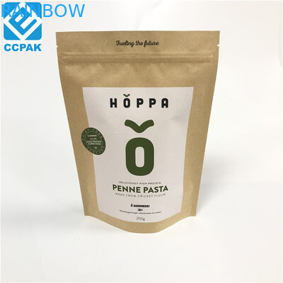 بسته بندی کیسه های قهوه ای فویل بسته بندی شده با آلومینیوم بسته بندی کیسه های کاغذی قهوه سطح نهایی چای