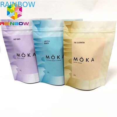 کیسه های پلاستیکی نمکی حمام مت Finish Cbd بسته بندی فویل آلومینیوم قابل تهیه برای مواد غذایی