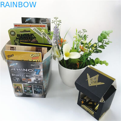 بسته های تاول تقویت کننده جنسی مردانه جعبه های نمایش کاغذ 350 گرم 400 گرم برای کپسول