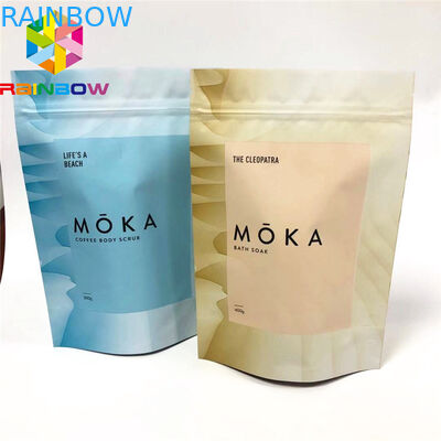 بسته بندی کیسه های پلاستیکی سبک ، کیسه ایستاده از درجه مواد غذایی برای اسکراب بدن Cbd