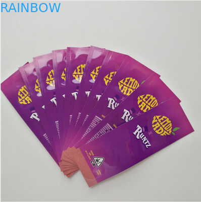 سه کیسه پلاستیکی مهر و موم شده پلاستیکی بسته بندی زیپ کیسه ای بالا برای CBD علفهای هرز