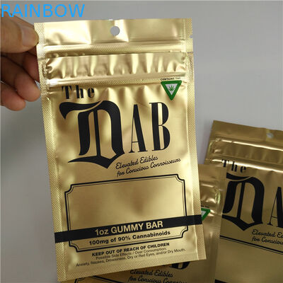 سه کیسه پلاستیکی مهر و موم شده پلاستیکی بسته بندی زیپ کیسه ای بالا برای CBD علفهای هرز