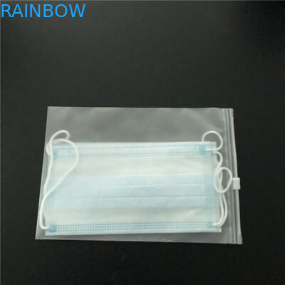 بسته بندی ماسک یکبار مصرف کیسه های مهر و موم حرارتی چاپ زیپ چاپ بالا با پنجره