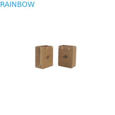 کیسه کاغذ دستباف Kraft دست ساز کوچک کیک دستکش بازیافت شده با دستگیره