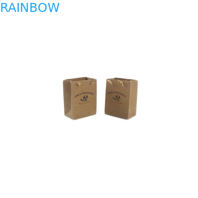 کیسه کاغذ دستباف Kraft دست ساز کوچک کیک دستکش بازیافت شده با دستگیره