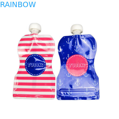 بسته های قابل استفاده مجدد کیسه های بسته بندی شده نوشیدنی نوشیدن پلاستیک مایع پلاستیکی سفارشی چاپ شده