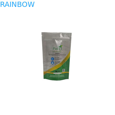 بسته بندی فویل آلومینیومی بسته بندی Ziplock Foil Pouch کیسه قهوه ایستاده در کنار کیسه قهوه ای با شیر آب شیرین کن