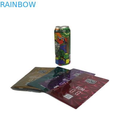 چاپ سفارشی برچسب های بطری کوچک شونده حرارتی طراحی سفارشی پت / پی وی سی