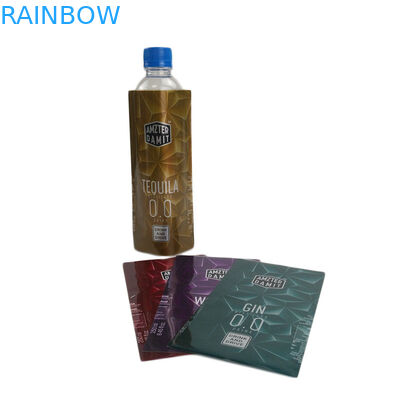 چاپ سفارشی برچسب های بطری کوچک شونده حرارتی طراحی سفارشی پت / پی وی سی