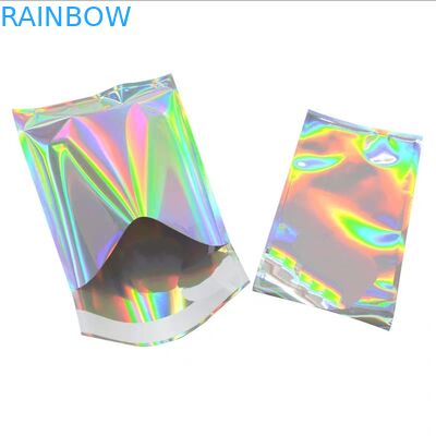 سه طرف مهر و موم کیسه های مواد غذایی اسنک بسته بندی ورقه ورقه پلاستیکی مواد با های Ziplock