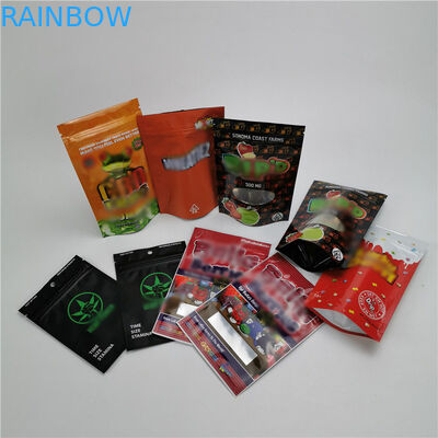 کیسه های پلاستیکی مقاوم در برابر بسته بندی بسته بندی بسته های خروجی Mylar Bag برای بسته بندی Gummies CBD