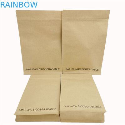 کیسه های کاغذی سفارشی شده شده با مواد غذایی با زیپ درجه غذایی قابل تحقیق