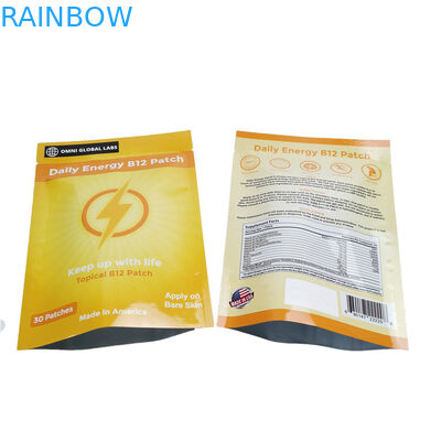 بسته بندی وصله ای انرژی الکتریکی B12 پچ Mylar Ziplock Foil Pouch