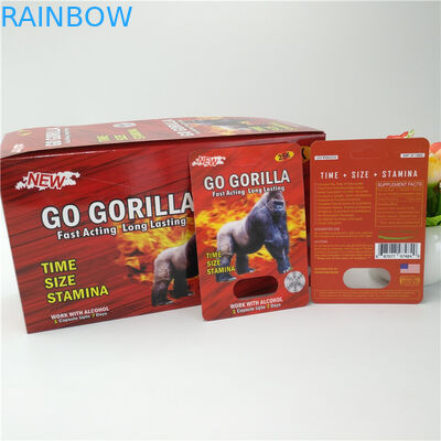 بسته بندی کارتهای تاول زده شده کارت قرص مردانه 12 میلی متر Cap Rhino Male